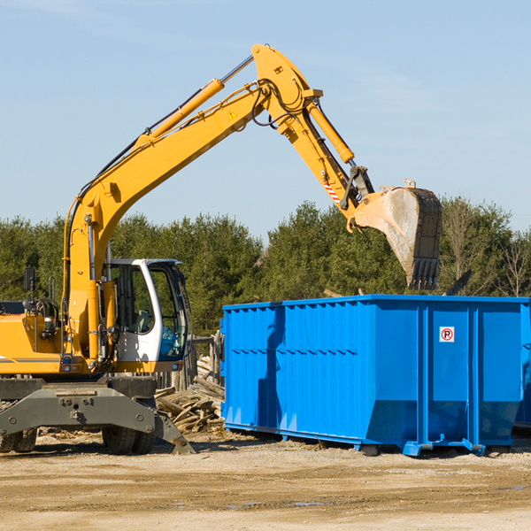 are there any restrictions on where a residential dumpster can be placed in Eaton Center NH